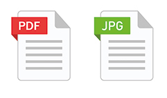 PDF oder JPG hochladen icon